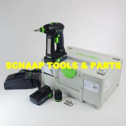 Accu Schroefboormachine C18 Li-Plus met accu's en lader in SYS3 M 187 met frontgreep | 576435